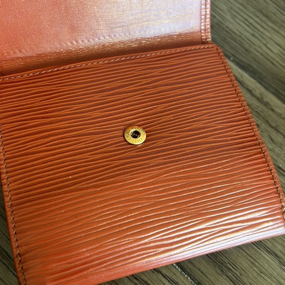 LV Cognac Epi Dual Snap Wallet - Picture 12 of 16